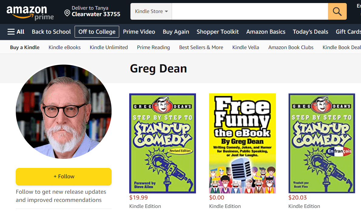 Step by Step to Stand Up Comedy by Greg Dean